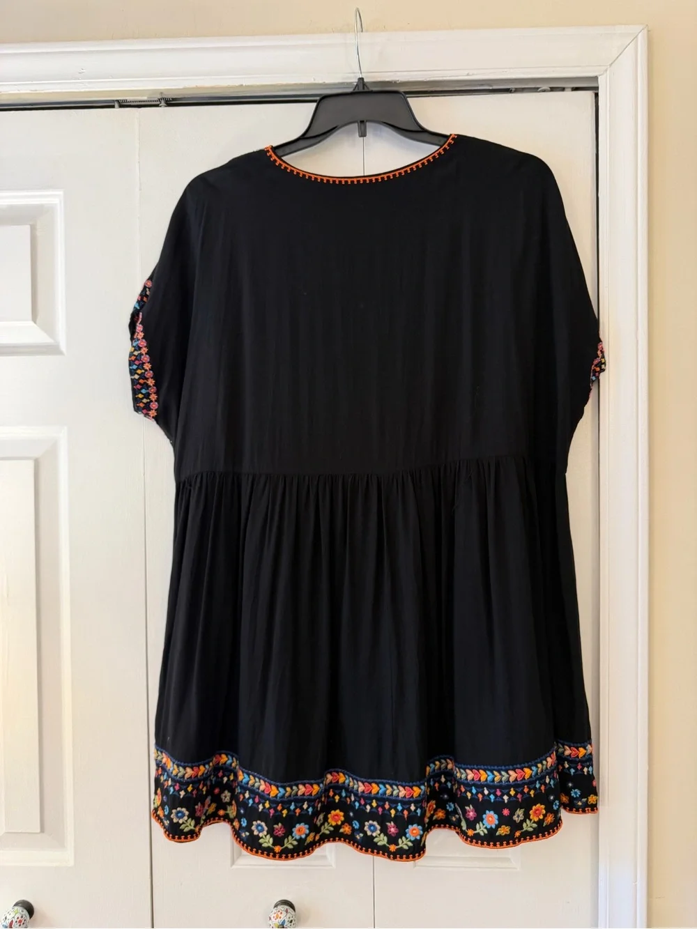 NWOT Savanna Jane Embroidered Boho Tunic, Dress, or Swimsuit Coverup 2X